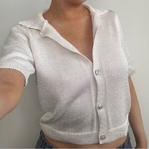 Zara White Short Sleeve NWT